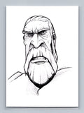 Count Dooku - Scott Sketches Trading Card Print Fan Art