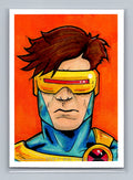 Cyclops - Xmen - Scott Sketches Trading Card Print Fan Art