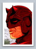 Daredevil - Marker - Scott Sketches Trading Card Print Fan Art