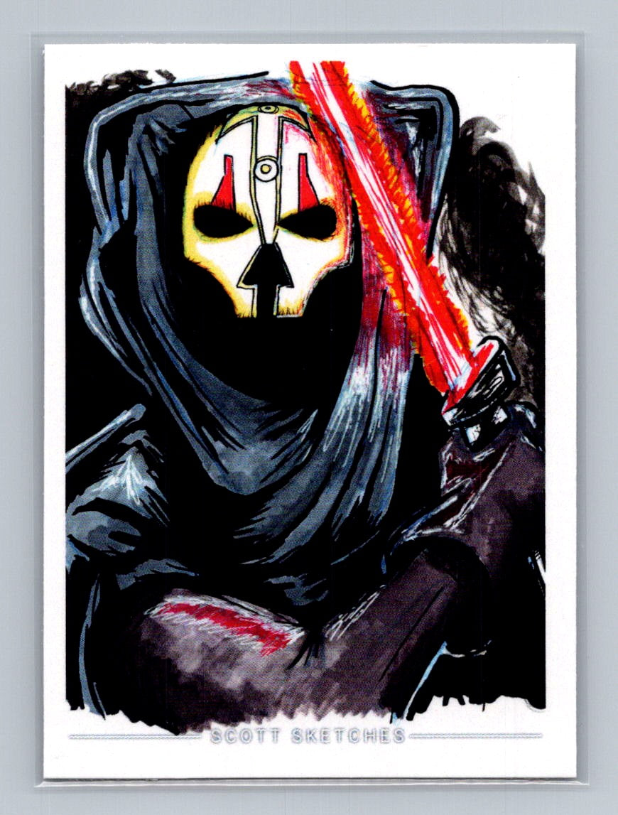 Darth Nihilus - Scott Sketches Trading Card Print Fan Art