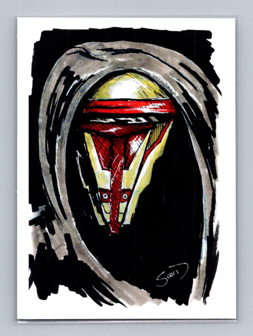 Darth Revan 1 - Scott Sketches Trading Card Print Fan Art