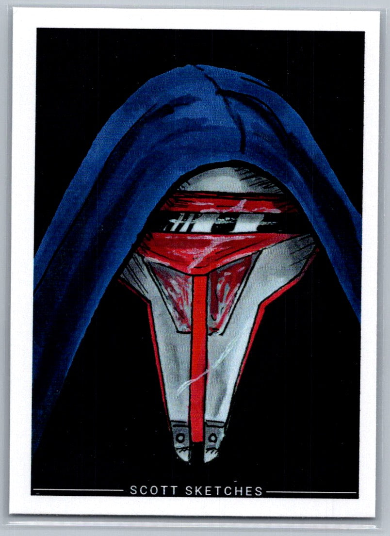 Darth Revan 2 - Scott Sketches Trading Card Print Fan Art