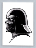 Darth Vader Helmet - Scott Sketches Trading Card Print Fan Art