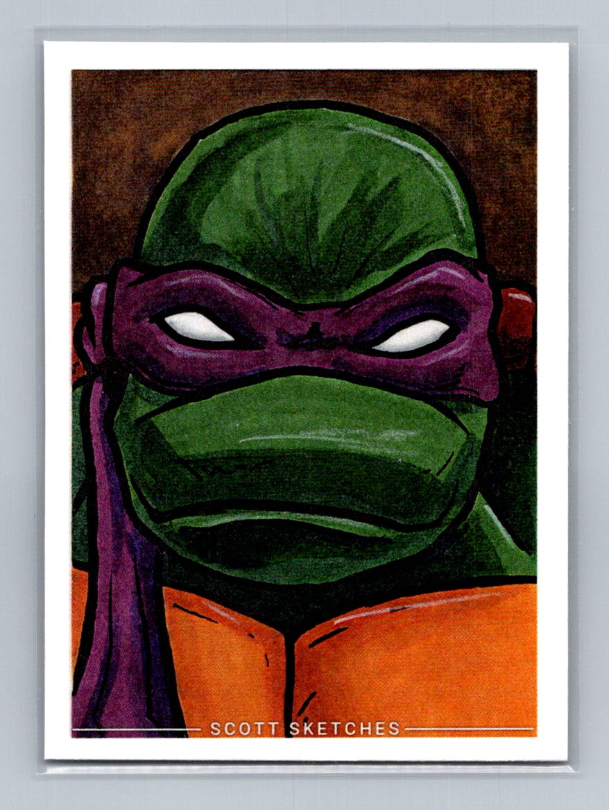 Donatello - TMNT - Scott Sketches Trading Card Print Fan Art