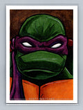 Donatello - TMNT - Scott Sketches Trading Card Print Fan Art