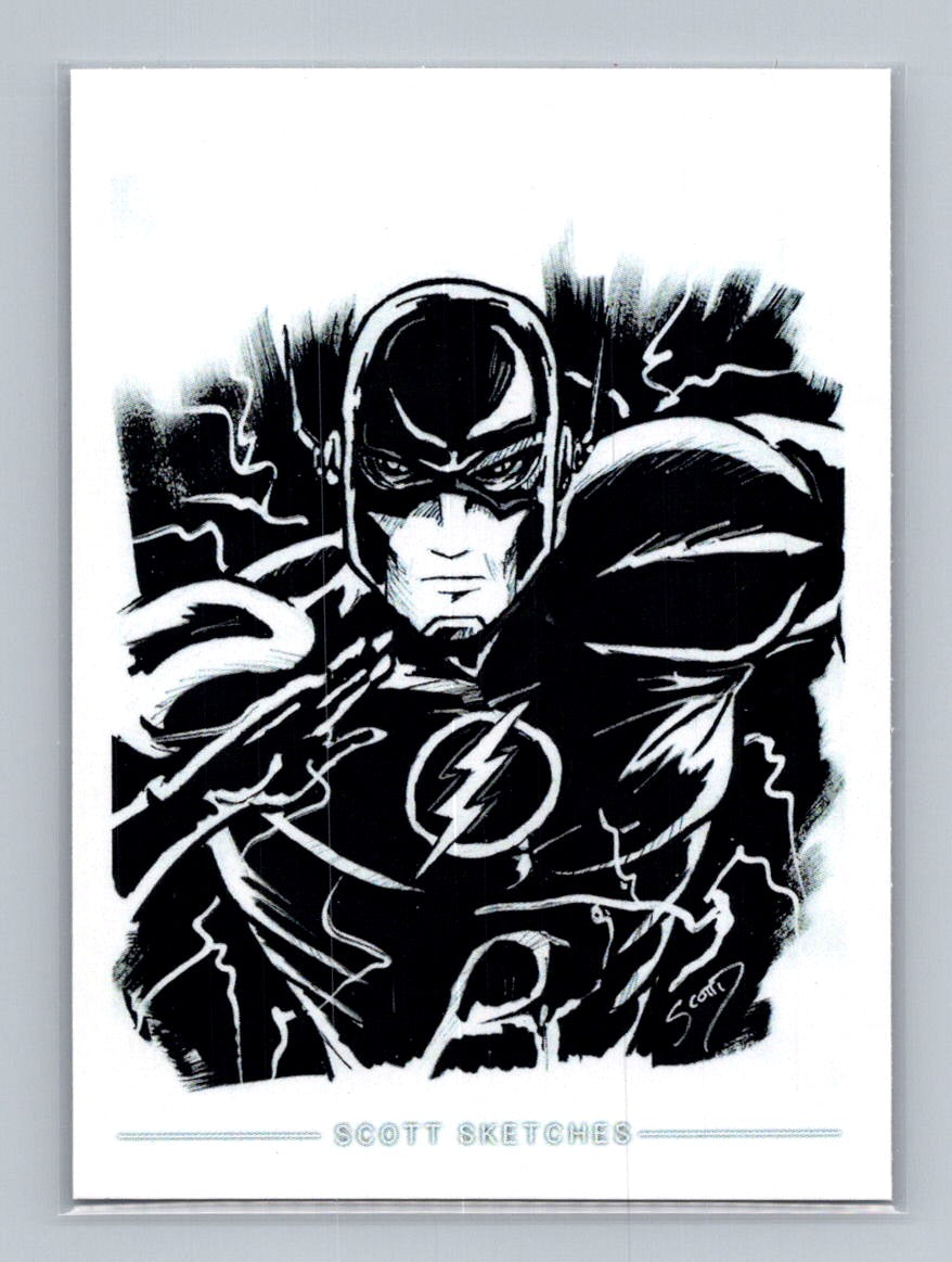 Flash - Scott Sketches Trading Card Print Fan Art