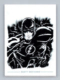 Flash - Scott Sketches Trading Card Print Fan Art
