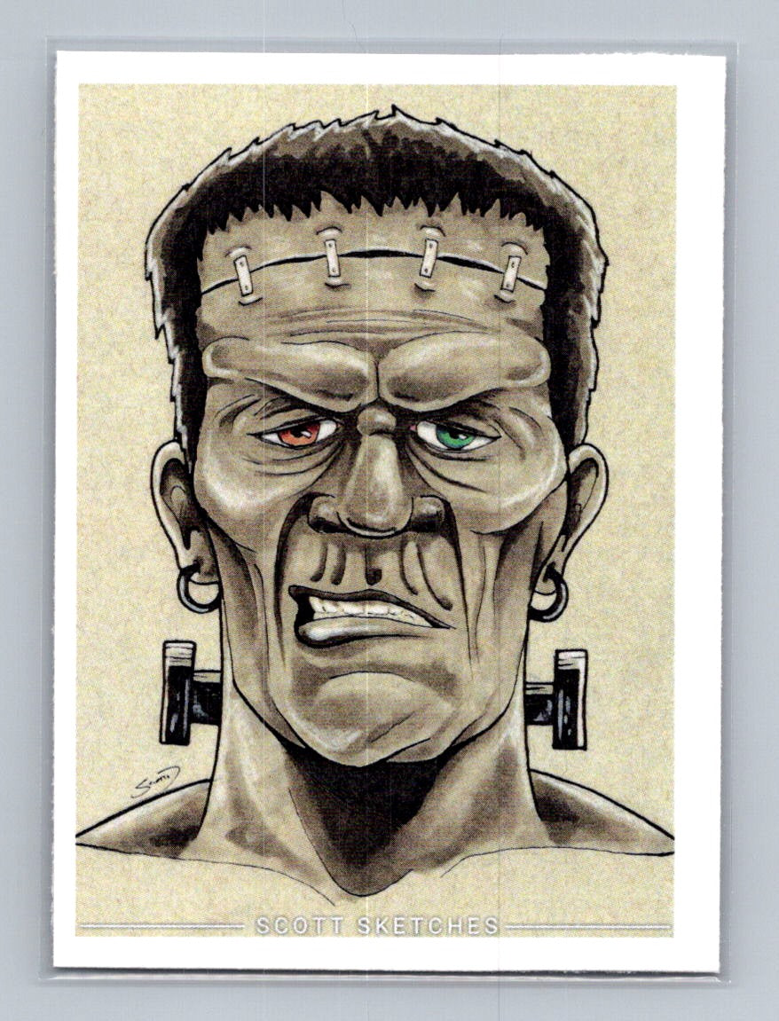 Frankenstein - Scott Sketches Trading Card Print Fan Art
