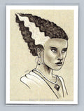 Frankenstein's Bride - Scott Sketches Trading Card Print Fan Art