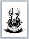 General Grievous - Scott Sketches Trading Card Print Fan Art