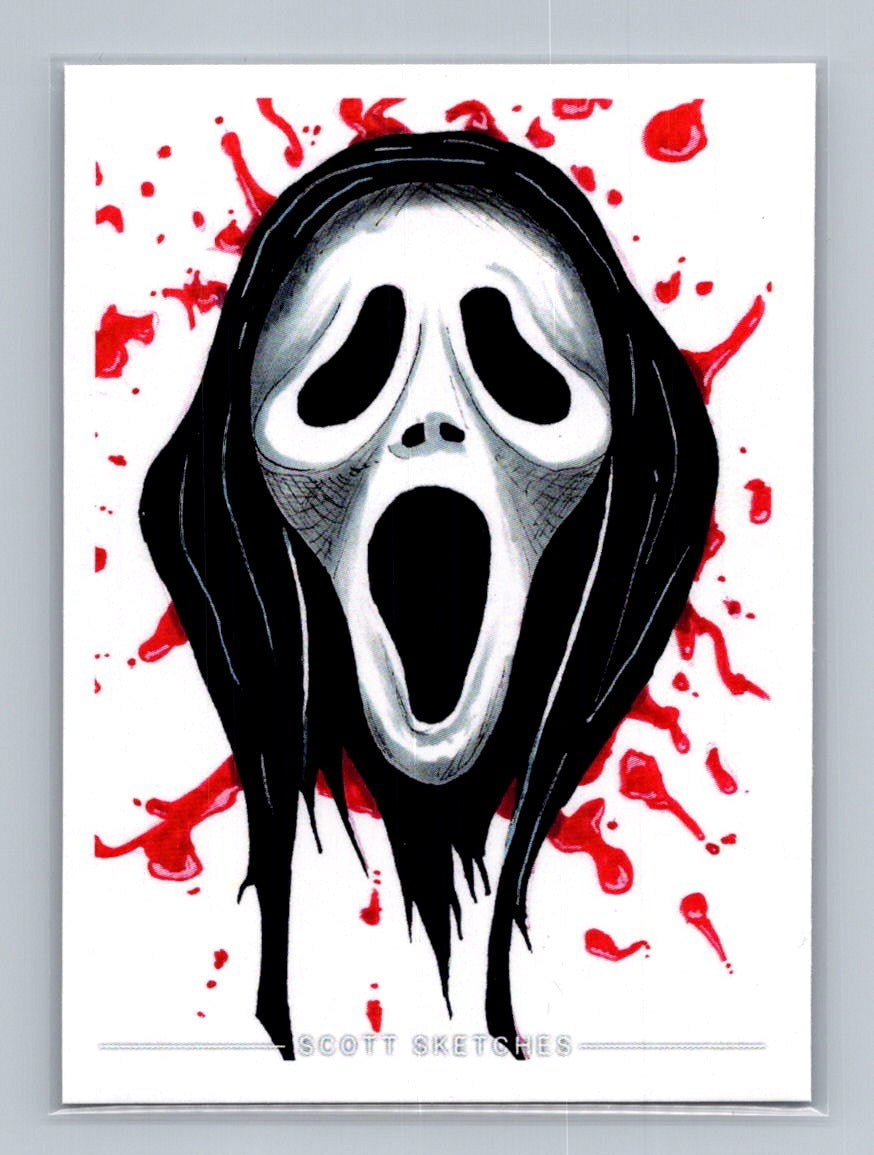 Ghostface - Scott Sketches Trading Card Print Fan Art