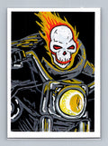 Ghost Rider - Paint - Scott Sketches Trading Card Print Fan Art