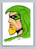 Green Arrow - Marker - Scott Sketches Trading Card Print Fan Art