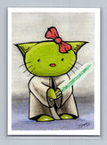Hello Jedi - Scott Sketches Trading Card Print Fan Art