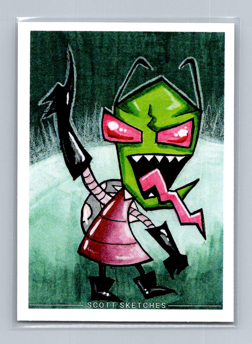 Invader Zim - Scott Sketches Trading Card Print Fan Art