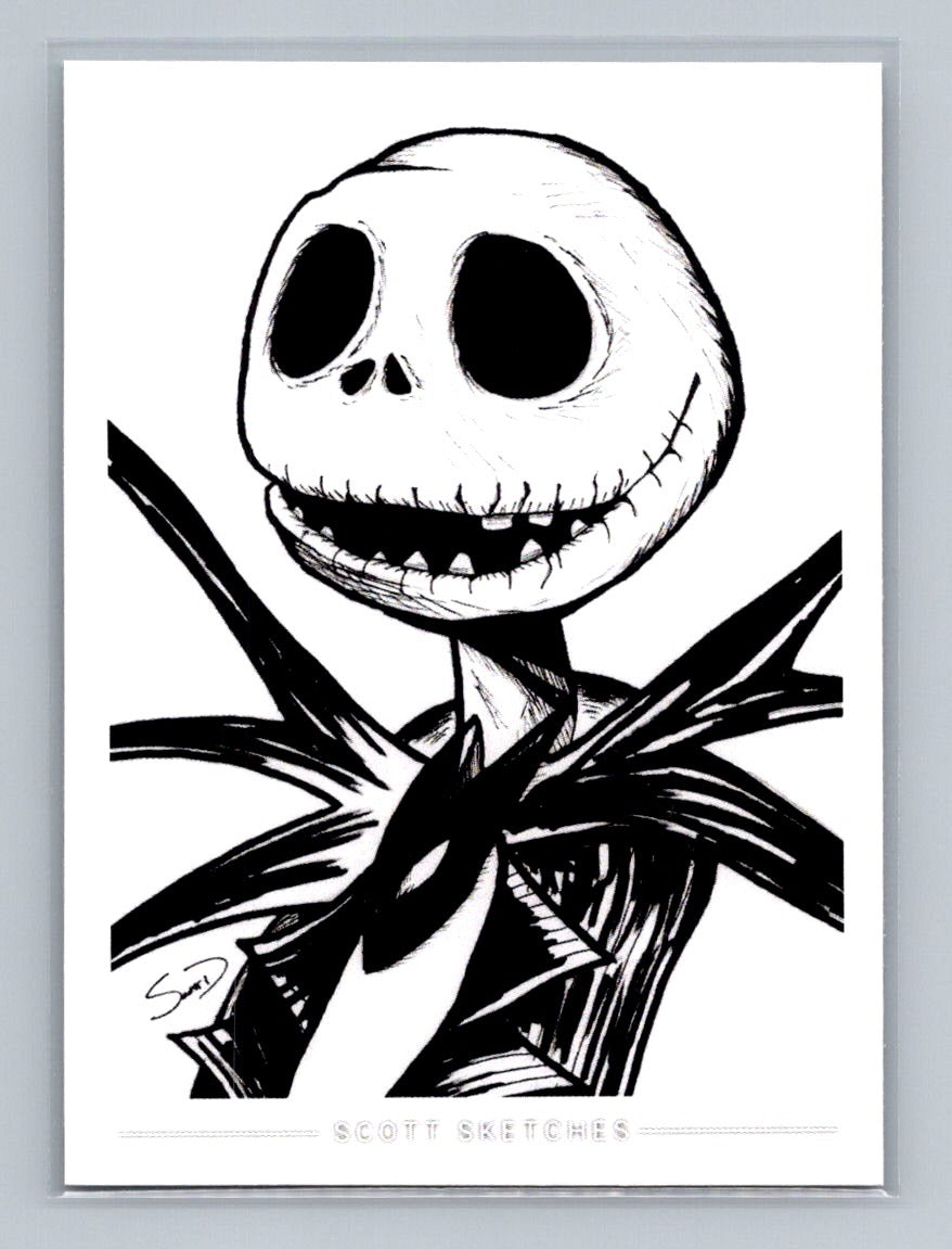 Jack Skellington - Scott Sketches Trading Card Print Fan Art