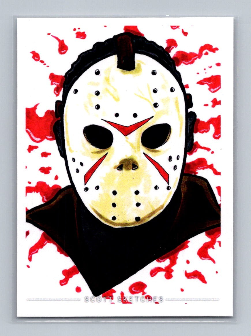 Jason Voorhees - Scott Sketches Trading Card Print Fan Art