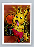 Lightning Layup - Scott Sketches Trading Card Print Fan Art