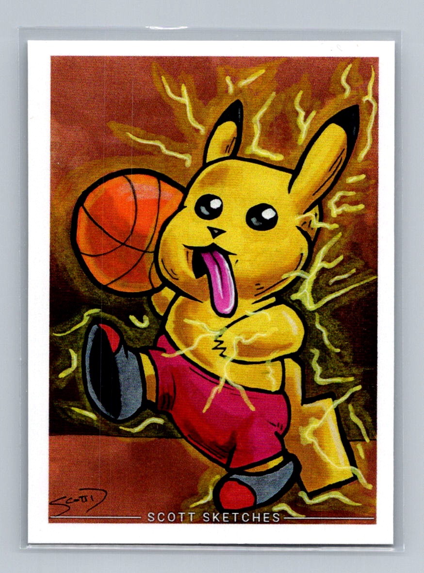 Lightning Layup - Scott Sketches Trading Card Print Fan Art