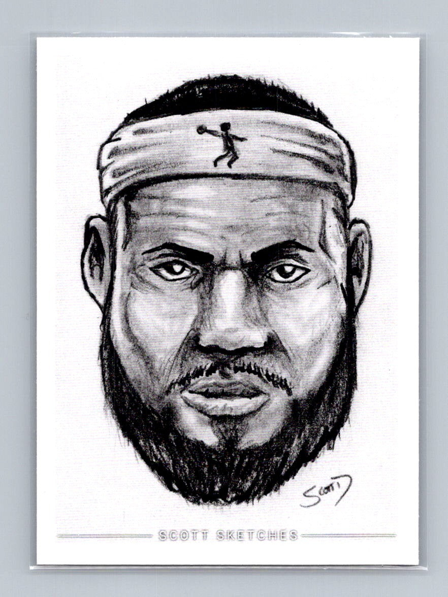 Lebron - Scott Sketches Trading Card Print Fan Art