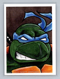 Leonardo - TMNT - Scott Sketches Trading Card Print Fan Art