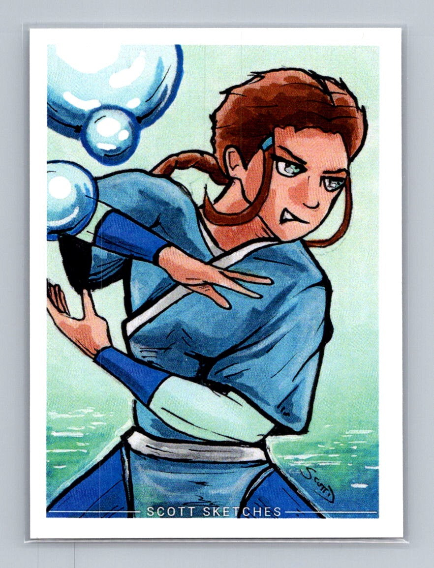 Katara - Scott Sketches Trading Card Print Fan Art
