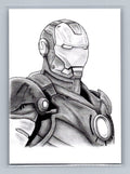Ironman - Pencil - Scott Sketches Trading Card Print Fan Art