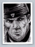 Marcus Fenix - Scott Sketches Trading Card Print Fan Art