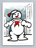 Marshmallow Man - Scott Sketches Trading Card Print Fan Art