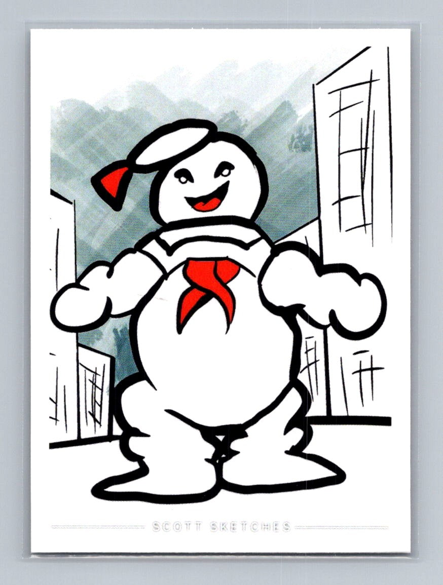 Marshmallow Man - Scott Sketches Trading Card Print Fan Art