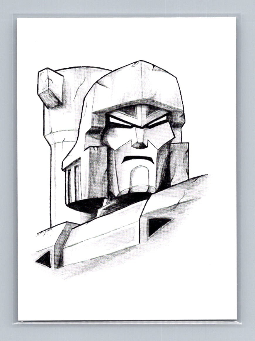 Megatron - Pencil - Scott Sketches Trading Card Print Fan Art