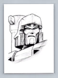 Megatron - Pencil - Scott Sketches Trading Card Print Fan Art