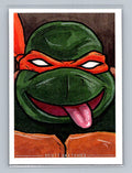 Michelangelo - TMNT - Scott Sketches Trading Card Print Fan Art