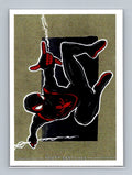 Miles Morales - Scott Sketches Trading Card Print Fan Art