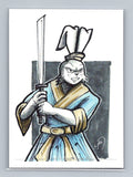 Miyamoto Usagi - TMNT - Scott Sketches Trading Card Print Fan Art