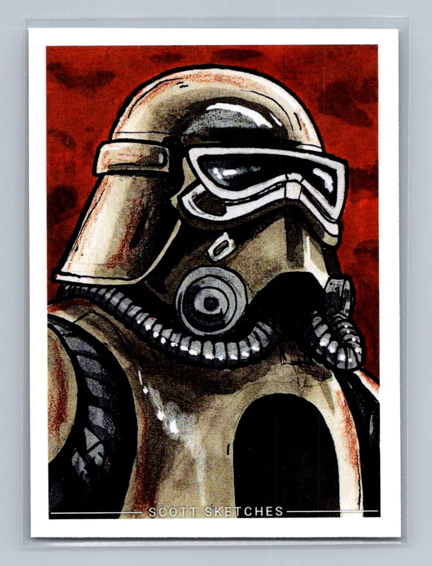Mud Trooper - Scott Sketches Trading Card Print Fan Art