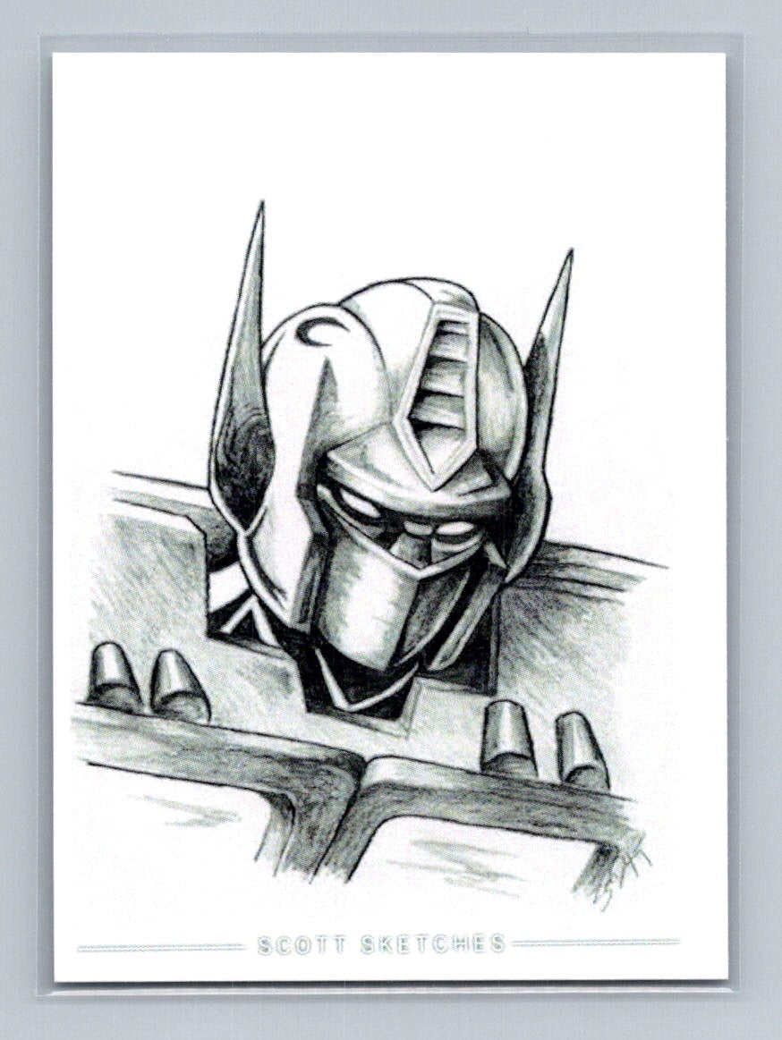 Optimus Prime - Pencil - Scott Sketches Trading Card Print Fan Art