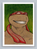 Michelangelo - Pencil - TMNT - Scott Sketches Trading Card Print Fan Art