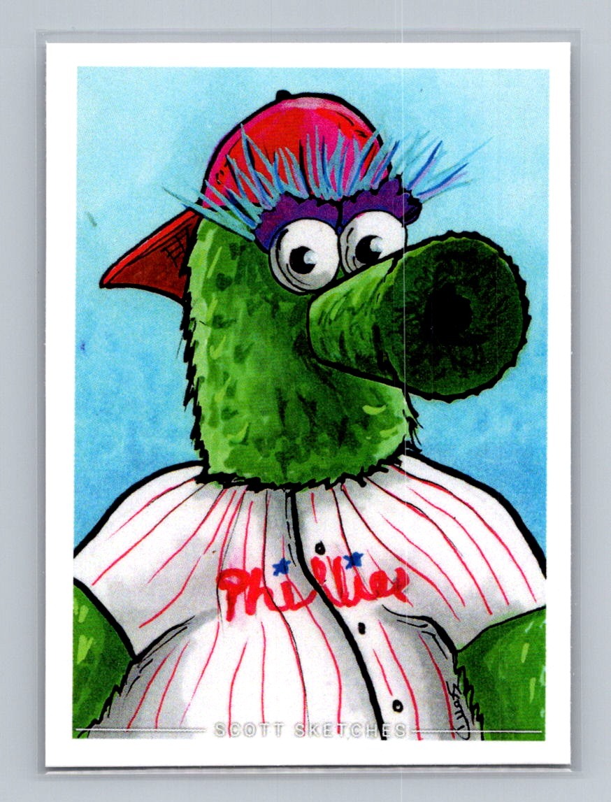Phillie Phanatic - Scott Sketches Trading Card Print Fan Art