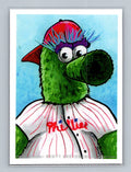 Phillie Phanatic - Scott Sketches Trading Card Print Fan Art
