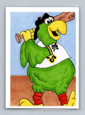 Pirate Parrot - Pencil - Scott Sketches Trading Card Print Fan Art