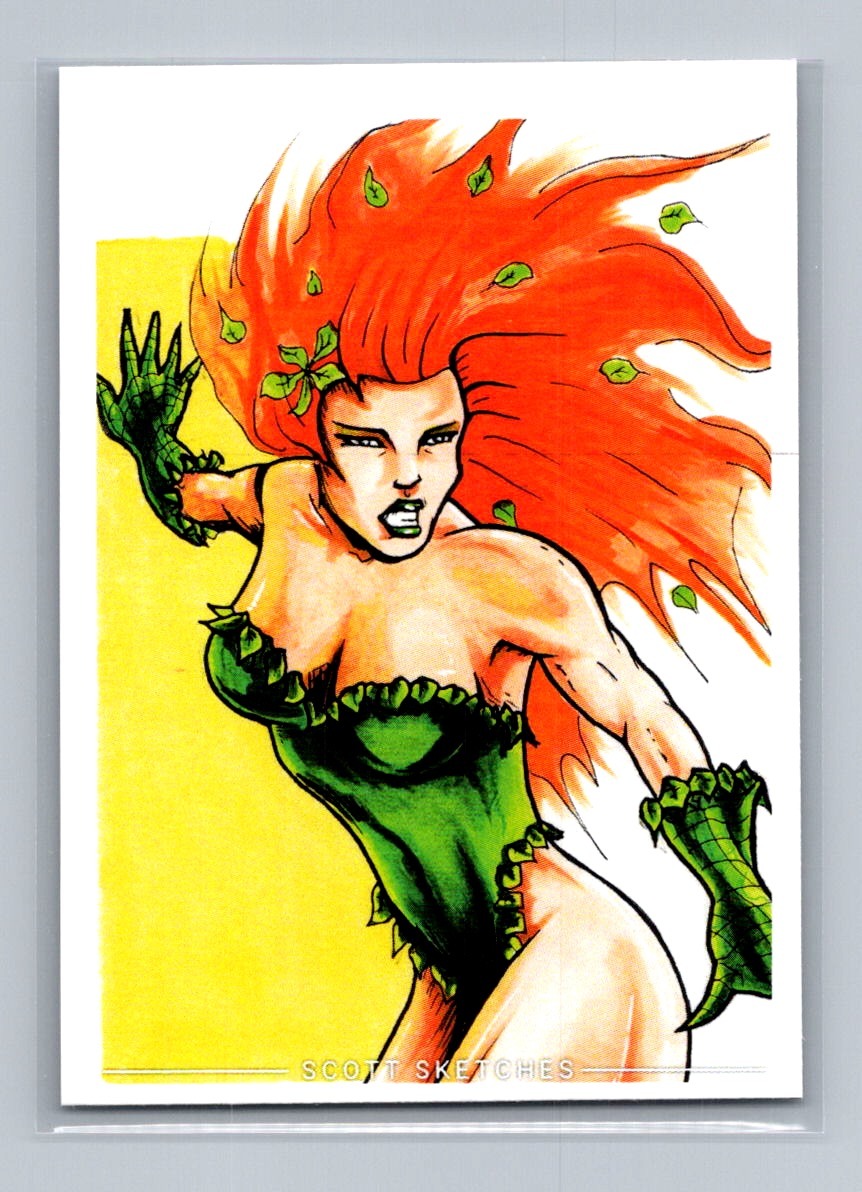 Poison Ivy - Scott Sketches Trading Card Print Fan Art