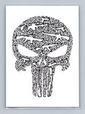 Punisher Logo - Scott Sketches Trading Card Print Fan Art