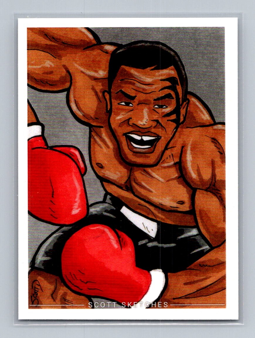 Mike Tyson - Scott Sketches Trading Card Print Fan Art