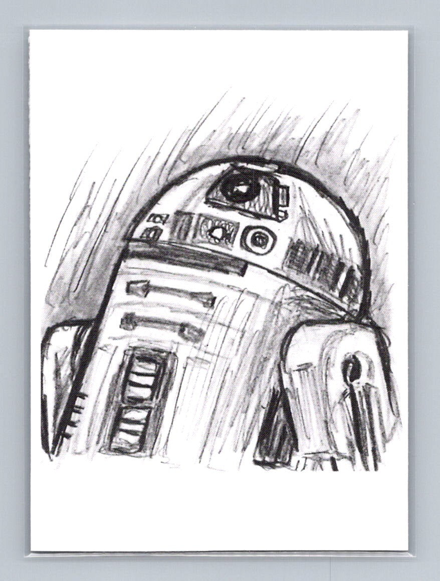 R2-D2 - Scott Sketches Trading Card Print Fan Art