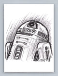 R2-D2 - Scott Sketches Trading Card Print Fan Art