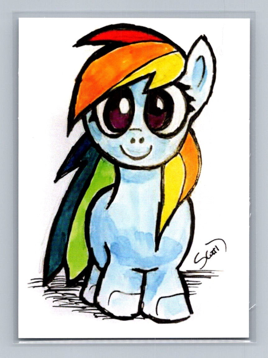 Rainbow Dash - Scott Sketches Trading Card Print Fan Art