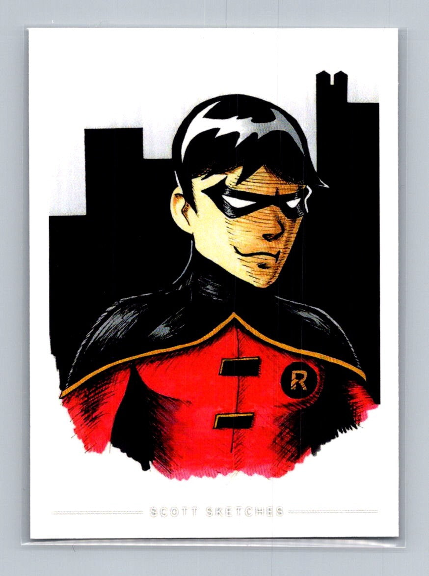 Robin - Scott Sketches Trading Card Print Fan Art