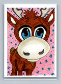 Reindeer - Scott Sketches Trading Card Print Fan Art