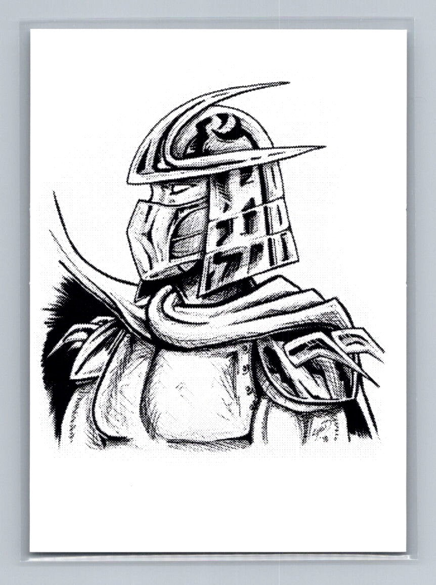 Shredder - TMNT - Scott Sketches Trading Card Print Fan Art